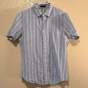 Blue Striped Men's Shirt